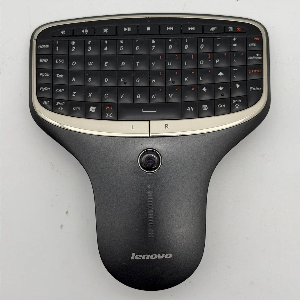 Lenovo N5902 Multimedia Remote Wireless Backlit Keyboard USB Receiver 888011668